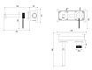 Смеситель для раковины Vincea Rim VBFW-2RM1MB черный матовый