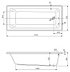 Акриловая ванна Cezares Plane Solo Mini 170x75 см