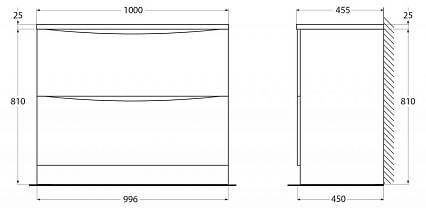 Мебель для ванной BelBagno Acqua 100 см напольная Rovere Rustico