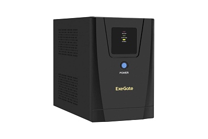 Источник бесперебойного питания Exegate SpecialPro UNB-1600.LED.AVR.2SH.3C13.USB 1600VA/950W, 2Sch/3C13, USB, металлический корпус, Black 292802