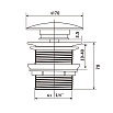 Донный клапан Vincea DBS-21 без перелива, белый