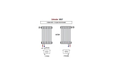 Трубчатый радиатор Zehnder Charleston Completto C3057/26/V001/RAL 9217