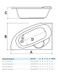 Акриловая ванна AlbaSpa Katrina 170x110 L белый ВАС029030Л100