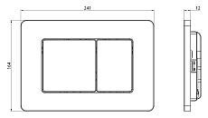 Кнопка смыва Charus Robusto FP.310.BSS.05 сталь матовая