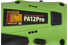 Аккумуляторный шуруповерт PROCRAFT PA12Pro с DFR патроном PA12PRODFR