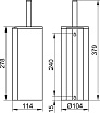 Ерш подвесной Keuco Plan 14964010100