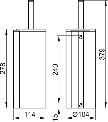 Ерш подвесной Keuco Plan 14964010100