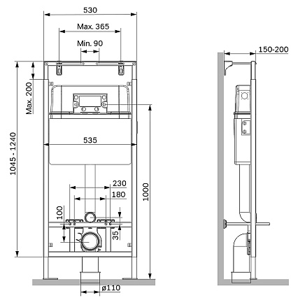 Инсталляция для унитаза Am.Pm MasterFit I012710