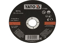 Круг отрезной по металлу 125x2.5x22 мм Yato YT-5924