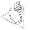 Полотенцедержатель Am.Pm X-Joy A85A34499 золото