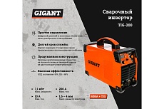 Сварочный инвертор Gigant TIG-200