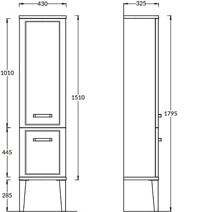 Шкаф пенал Kerama Marazzi Pompei New 43 см