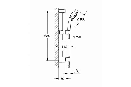 Душевой гарнитур Grohe Tempesta Cosmopolitan 27929002