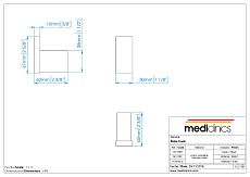 Крючок Mediclinics Harmonia AI1418CS хром матовый