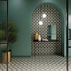 Керамогранит DNA Tiles Sync Clover Green 15x15 см, 125639