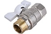 Шаровой кран LD PRIDE 1/2'' вн/нар бабочка белая 544494