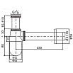 Сифон для раковины D&K DC9071 хром