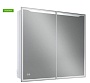 Зеркальный шкаф Art&Max Merano 90x80 см AM-Mer-900-800-1D-L-DS-F с подсветкой, анти-пар