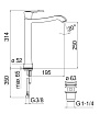 Смеситель для раковины Nobili Sofi SI98128/2GDP Royal gold