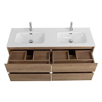 Мебель для ванной BelBagno Kraft 140 см, 4 ящика Cemento Grigio