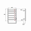 Полотенцесушитель электрический Point PN10846B П6 40x60 диммер справа, черный