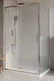 Душевой уголок BelBagno LUCE-AH-1-100/80-C-Cr 100x80 прозрачный, хром