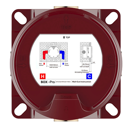 Смеситель для душа AQUAme AQM8801CR термостат, хром