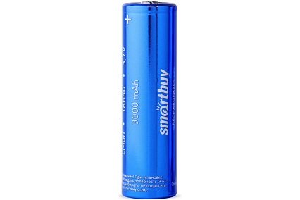 Аккумулятор Smartbuy LI18650-3000 mAh (50/400) SBBR-18650-1S3000