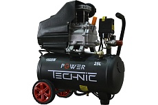 Компрессор Power Technic коаксиальный, 220В, 1600Вт, 240 л/мин, ресивер 25 л ACD240/025