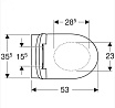 Подвесной унитаз с инсталляцией Geberit Selnova 500.153.07.1 клавиша белая глянец