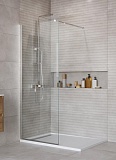 Душевая перегородка Belbagno KRAFT-L-1-70-C-Cr 70x195 прозрачная, хром