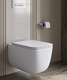 Подвесной унитаз Belbagno Luce BB076CH-TOR/SC безободковый, смыв Tornado, белый