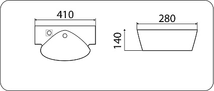 Раковина CeramaLux TR 4414 41 см