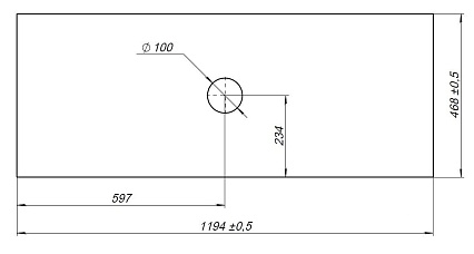 Столешница Allen Brau Fantasy 120 см dark grey structure, 1.11011.DG-S