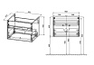 Тумба с раковиной Vincea Chiara new 60 см R.Oak
