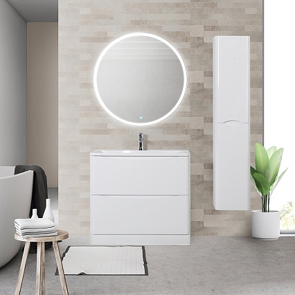 Мебель для ванной BelBagno Acqua 100 см напольная Bianco Lucido