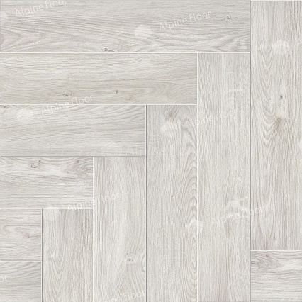 SPC ламинат Alpine Floor Parquet LVT Снежный 590x118x2,5 мм, ECO 16-11