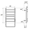 Полотенцесушитель электрический Point Сатурн PN90846 П6 40x60 диммер справа, хром