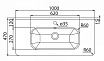 Раковина Iddis 0101000I28 100 см белый