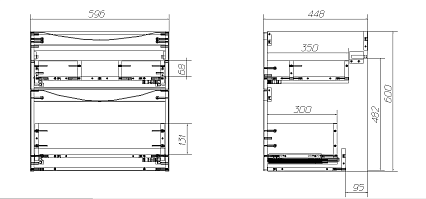 Мебель для ванной BelBagno Marino 60 см, высота 60 см Rovere Moro