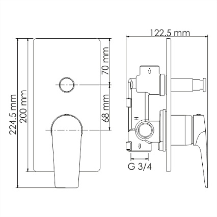 Душевой набор WasserKRAFT Glan A66209 черный глянец