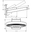 Верхний душ Hansgrohe Rainfinity 360 3jet 26234140 шлифованная бронза