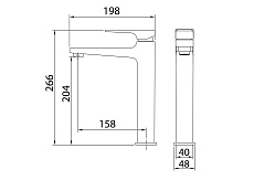 Смеситель для раковины Grossman Classic 520.K35.04.210 черный матовый