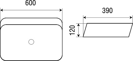 Раковина WeltWasser ELBACH 22434 60 см, 10000003832 белый глянец