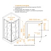 Душевой уголок RGW Passage PA-38 90x90, прозрачное