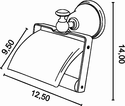 Держатель туалетной бумаги TW Harmony TWHA219bi/oro золото