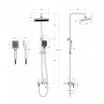 Душевая стойка Cezares LINER-CVD-01 хром