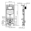 Инсталляция для унитаза WasserKRAFT Aller 10TLT.010.ME.CH01 с клавишей, хром