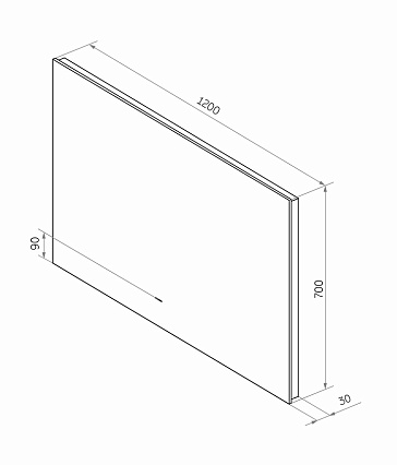 Зеркало Континент Trezhe LED 120x70 см с подсветкой ЗЛП533