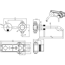 Смеситель для раковины Allen Brau Priority 5.31A03-MG графит брашированный